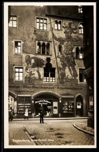 AK Regensburg, Riese Goliath Haus