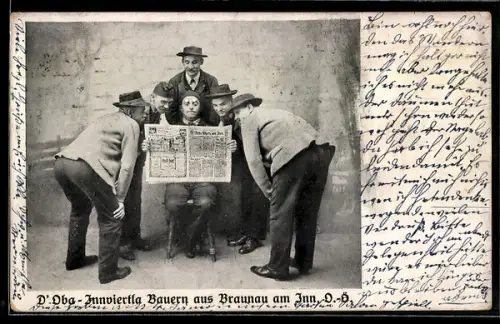 AK Braunau a. Inn, D`Oba - Innviertla Bauern