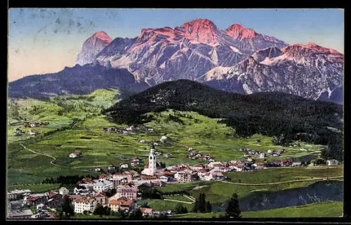 AK Cortina d`Ampezzo, Teilansicht gegen die Tofana