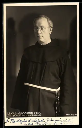 AK Lektor Dr. P. Soiron O.F.M., Salzburger Hochschulwochen
