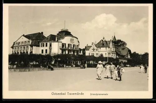 AK Travemünde, Strand-Hotel an der Strandpromenade