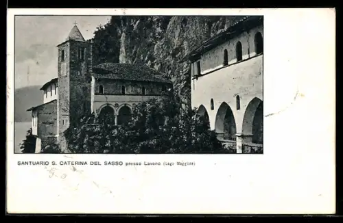 AK S. Caterina del Sasso /Lago Maggiore, Santuario presso Laveno