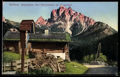AK Prags /Pragsertal, Blick gegen den Dürrenstein