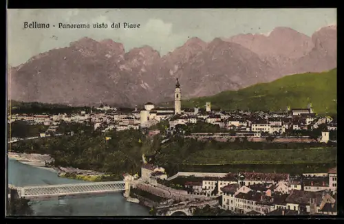 AK Belluno, Panorama visto dal Piave