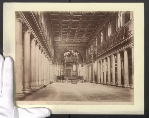 Fotografie unbekannter Fotograf, Ansicht Roma, S. Maria Maggiore, Grossformat 31 x 24cm