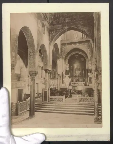 Fotografie G. Incorpora, Palermo, Ansicht Palermo, Cappella Palatina, Interno, Grossformat 24 x 31cm