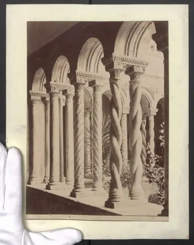 Fotografie unbekannter Fotograf, Ansicht Roma, Chistra della Basilica, Grossformat 24 x 31cm