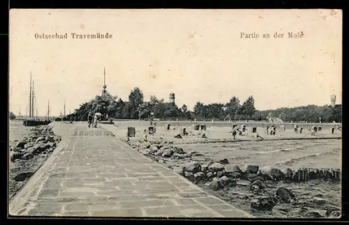 AK Travemünde, Partie an der Mole