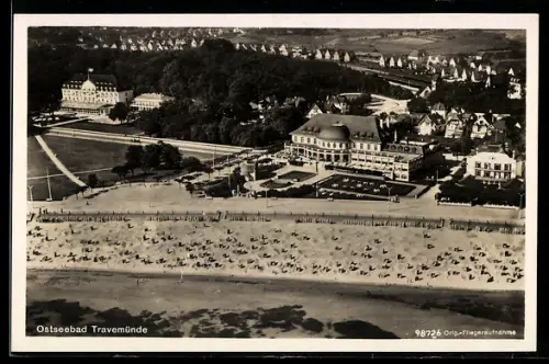 AK Travemünde, Strand, Kurhaus, Promenade