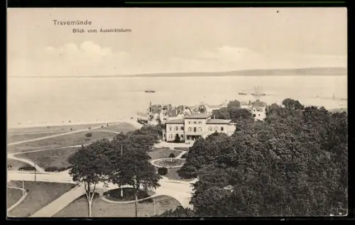 AK Travemünde, Blick vom Aussichtsturm