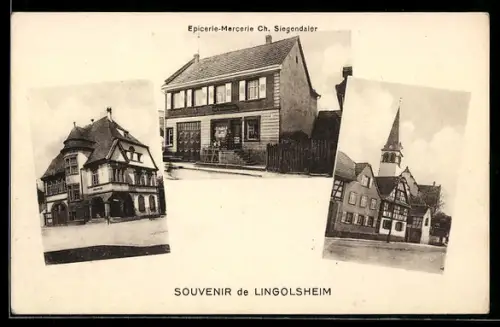 AK Lingolsheim, Epicerie-Mercerie Ch. Siegendaler