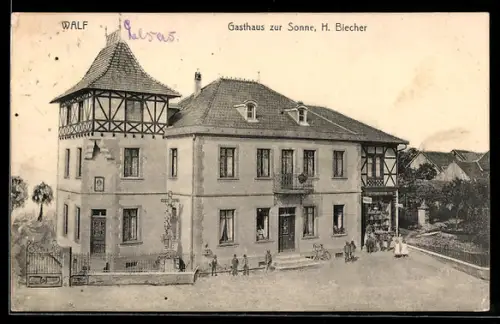 AK Walf, Gasthaus zur Sonne von H. Blecher