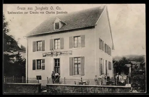 AK Jungholz /O. Els., Restaurant zur Traube von Charles Baudouin