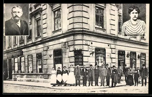 AK Wien, Restaurant M. G. Kirmayer, Steinergasse Ecke Haslingergasse