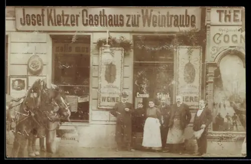 AK Wien, Gasthaus zur Weintraube in der Johnstrasse 5