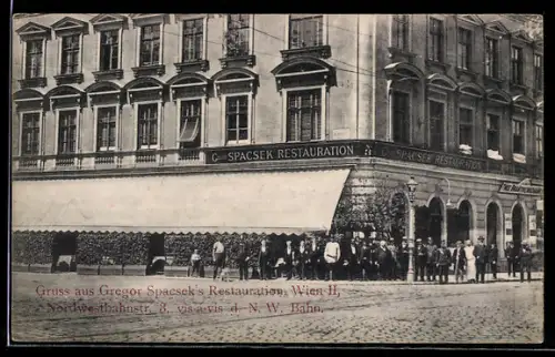 AK Wien, Gregor Spacseks Restaurant, Nordwestbahnstrasse 8