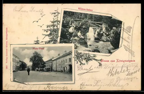 AK Königswiesen, Klamm-Seiten, Strasse am Platz-Teil