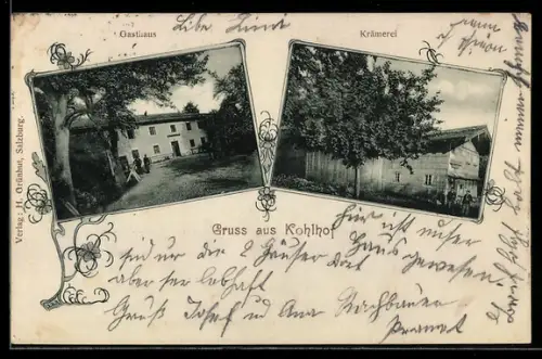 AK Neuhofen im Innkreis, Gruss aus Kohlhof, Gasthaus und Krämerei