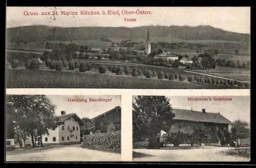 AK St. Marienkirchen am Hausruck, Handlung Bauchinger, Höratner`s Gasthaus