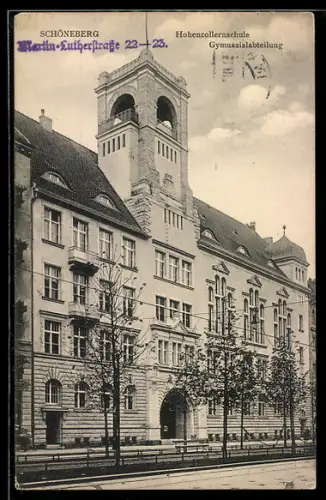 AK Berlin-Schöneberg, Hohenzollernschule, Gymnasialabteilung