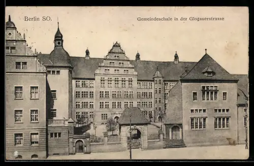AK Berlin-Kreuzberg, Gemeindeschule in der Glogauerstrasse