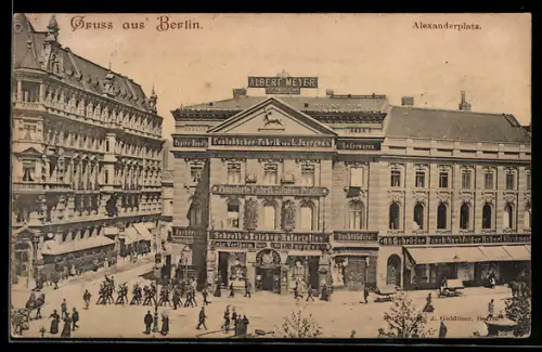 AK Berlin, Schreibwaren Gebr. Wertheim am Alexanderplatz