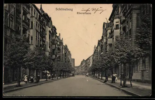 AK Schöneberg, Blick in die Eberstrasse