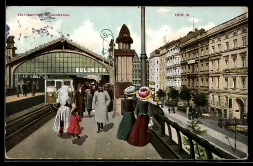 AK Berlin-Schöneberg, Hochbahnhof Bülowstrasse