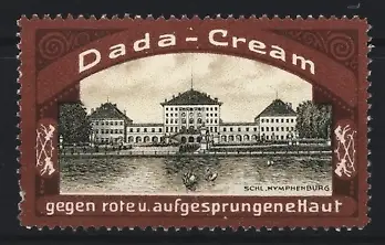 Reklamemarke Nymphenburg, Dada-Cream, Schlossansicht