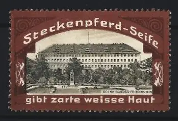 Reklamemarke Gotha, Steckenpferd-Seife, Schloss Friedenstein