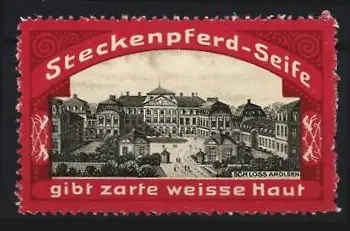Reklamemarke Schloss Arolsen, Steckenpferd-Seife, Schlossansicht
