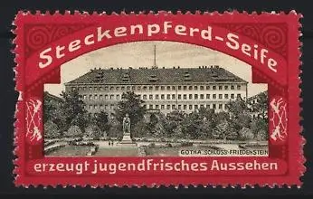 Reklamemarke Gotha, Steckenpferd-Seife, Schloss Friedenstein