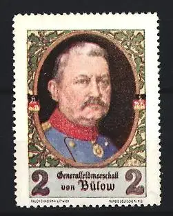 Reklamemarke Generalfeldmarschall von Bülow, Porträt