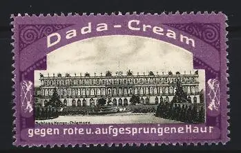 Reklamemarke Schloss Herren-Chiemsee, Dada-Cream, Körpercreme, Schlossansicht
