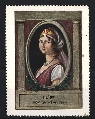 Reklamemarke Preussen, Luise Königin v. Preussen, Porträt einer Königin