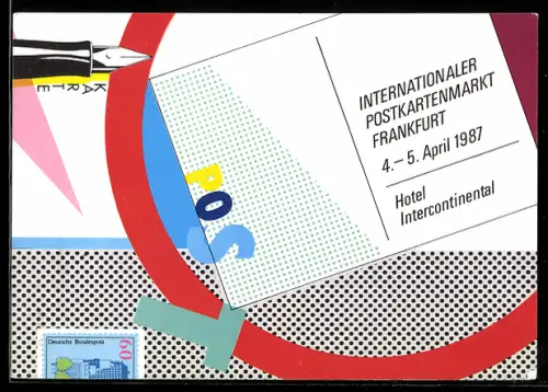 AK Frankfurt, Internationaler Postkartenmarkt im April 1987