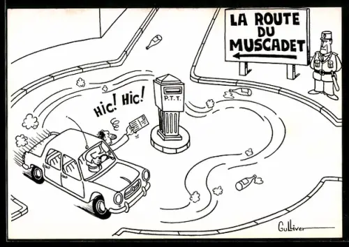 AK Nantes, 1er Salon de la Carte Postale Moderne au Pays du Muscadet 1986