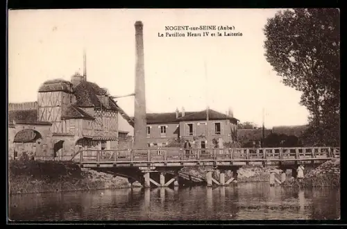 AK Nogent-sur-Seine /Aube, Le Pavillon Henri IV et la Laiterie