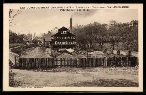 AK Granville, Les Combustibles Granvillais, Bureaux et Chantiers, Val-ès-Fleurs