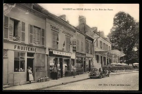 AK Nogent-sur-Seine /Aube, La Rue des Ponts