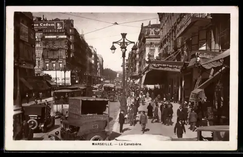 AK Marseille, La Canebière