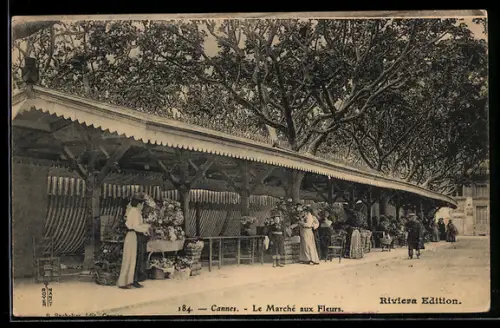 AK Cannes, Le Marché aux Fleurs