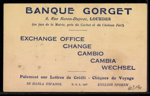 AK Lourdes, Banque Gorget