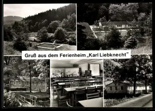 AK Schmiedeberg /Erzgeb, Ferienheim Karl Liebknecht des VEB Waggonbau Dessau, Aussenansicht