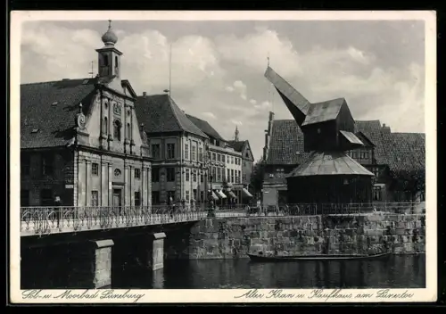AK Lüneburg, Alter Kran u. Kaufhaus am Lünertor