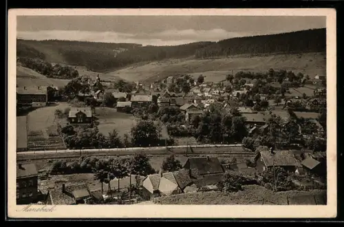 AK Manebach /Thür., Totalansicht von der Helenenruhe aus