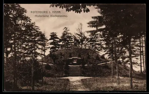 AK Rotenburg i. Hann., Partie vor der Bischofshöhe