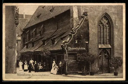 AK Nürnberg, Gasthaus Bratwurstglöcklein