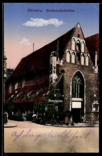 AK Nürnberg, Gasthaus Bratwurstglöcklein