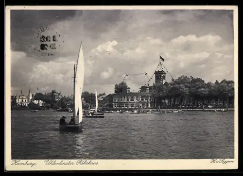AK Hamburg, Cafe Uhlenhorster Fährhaus